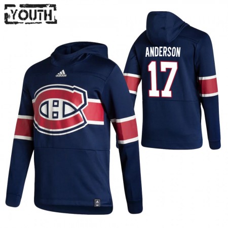 Kinder Eishockey Montreal Canadiens Josh Anderson 17 2020-21 Reverse Retro Pullover Hooded Sweatshirt